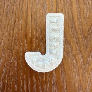 Pearl J letter patch
